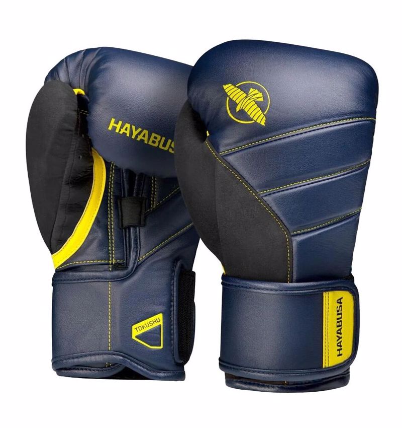 Hayabusa T3 Boxing Gloves -navy/yellow